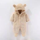 Baby Fleece Romper | Huidvriendelijk | Met Drukknoopjes | Warme Hoodie | Geschikt voor Seizoen | Unisex
