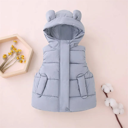 Kinder Bodywarmer Met Capuchon | Warm & Comfortabel | Isolerende Polyester | Unisex Ontwerp | Diverse Maten Beschikbaar | Geschikt Voor Buitenactiviteiten