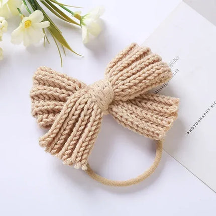Kinder Hoofdband | Strik | Met Strik | Uld & Nylon | Comfortabel & Stijlvol | Meerdere Kleuren | Dagelijks Gebruik | Feestelijk | Flexibele Pasvorm | OneSize | Gemakkelijk Mee Te Nemen