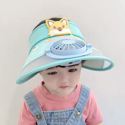 Mini Fashion Ventilator Pet | Zomer Cap met USB-Oplaadbare Ventilator | UV-Beschermend | Casual Design