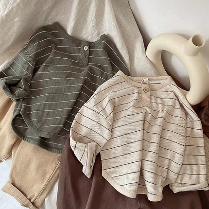 Baby Lang Shirt | Katoen Comfort | Unisex | Zachte & Ademend | Kindermode 9m-7j | Vrije Beweging
