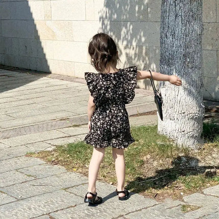 Mini Fashion | Bloemendesign Jurk Baby Peuter | Comfortabele Katoenen Zomerkleding | 0-8 Jaar