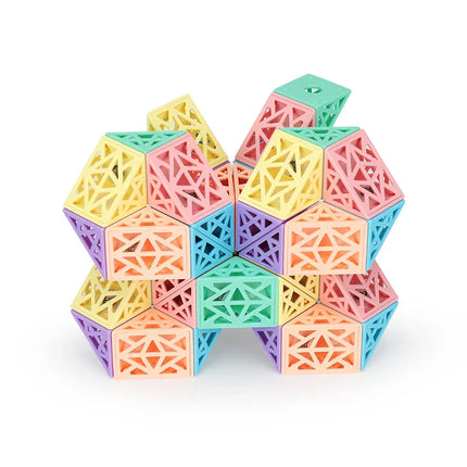 Snake Cube Set | Flexibel Bouwspeelgoed | Creëer Figuren & Patronen | Geheel Plastic | Meerdere Varianten