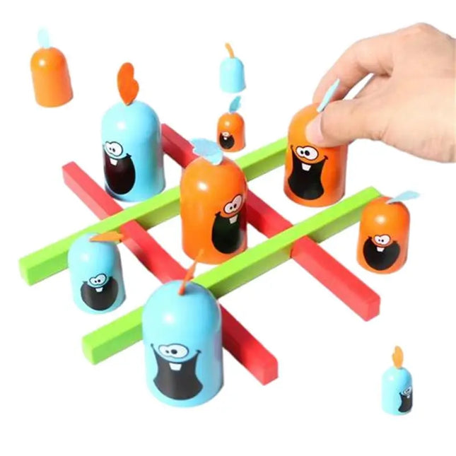 Bordspel Chomp TicTacToe | Strategisch spel voor kinderen en volwassenen | Duurzaam ABS-materiaal