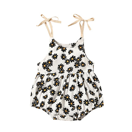 Babyjurk Romper | Comfortabel Zacht Katoen | Elastische Pasvorm | Moderne Print | Maat 0-3 Jaar