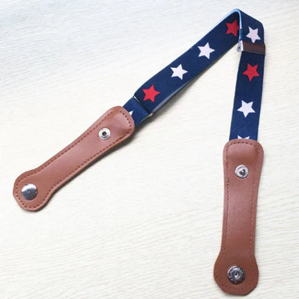Elastische Kinder Riem | Vrije Beweging Zonder Gesp | Comfort | Geschikt voor 1-12 Jaar | Verstelbaar (40-65 cm) | Perfect voor School en Spel