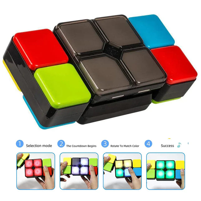 Puzzle Flip Pro | Handheld Uitdagend Spel met Kleurrijke Uitdagingen en Geluidseffecten | Breinbreker voor Onderweg