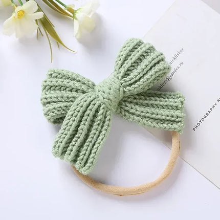 Kinder Hoofdband | Strik | Met Strik | Uld & Nylon | Comfortabel & Stijlvol | Meerdere Kleuren | Dagelijks Gebruik | Feestelijk | Flexibele Pasvorm | OneSize | Gemakkelijk Mee Te Nemen