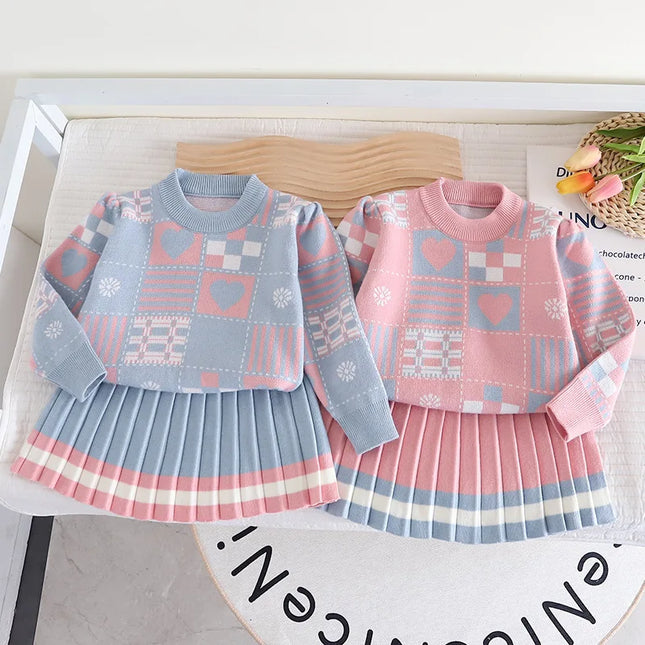 Baby Sweater Set | Zacht Comfortabel Strik | Ideaal voor Herfst en Winter | Geschikt voor Spelen en Familie-uitjes | Eenvoudig aan te trekken | Verkrijgbaar in Verschillende Maten