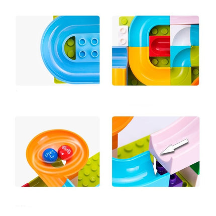 Bouwspeelgoed Set Kinderen | Knikkerbaan Bouwen | Creatieve Bouwstenen | Motorische Ontwikkeling | Educatief Speelgoed 3+ | Inclusief 168 Onderdelen | Duurzaam ABS Plastic | Stimuleert Creativiteit