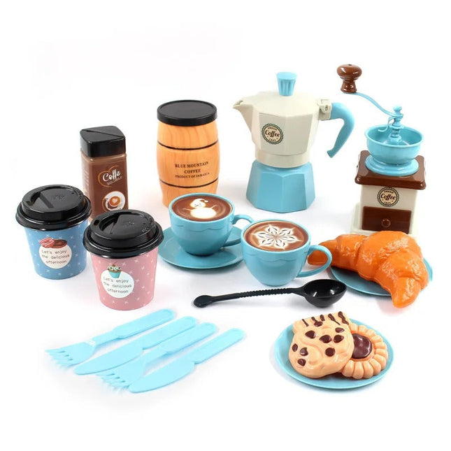Café Speelset Kinderen | Speelgoed Barista en Bakker | Realistische Koffie Bakkersessie | Creatief Rollen Spel
