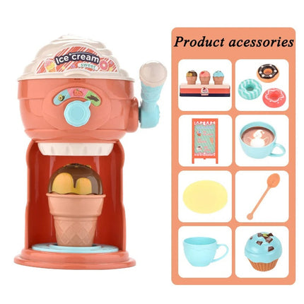 Little Ice Cream Masters | Kinder IJsmachine Set | Speelgoed Servies | Rolspel | ABS-plastic | 38 stuks