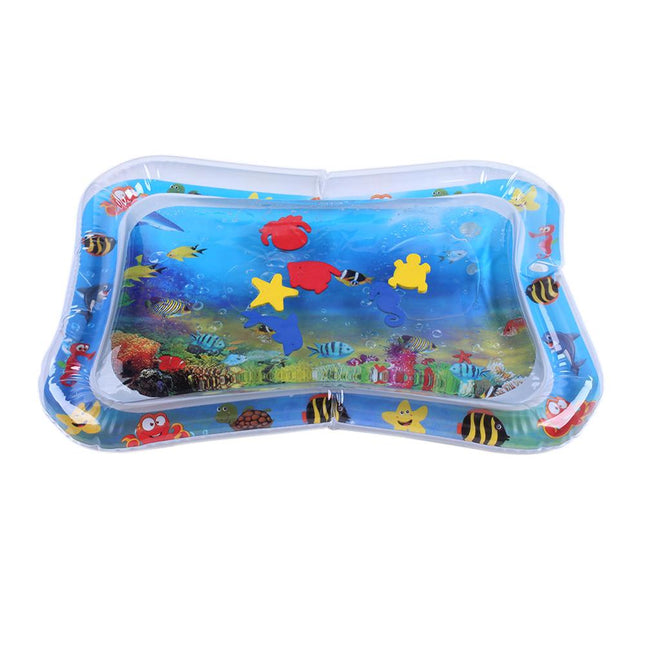 Vandleg speelmat baby | Opblaasbaar Water Speelgoed | Stimulatie nek- en schouderspieren | Hersenontwikkeling ondersteuning | Veilig PVC materiaal | Hand-oog coördinatie bevordering | 66x50 cm