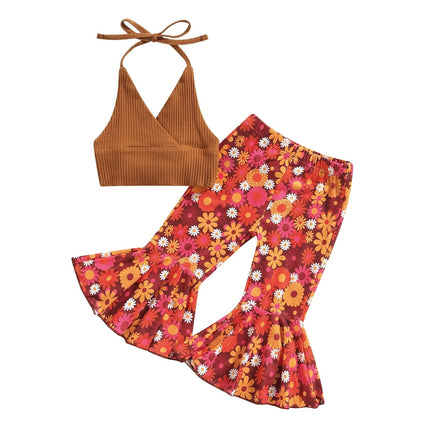 Meisjeszomeroutfit | Luchtige Kledingset | Print top + Broek | Vrijheid Beweeglijkheid | Comfort Zomer | Kinderkleding | Stijlvolle Details | Ademende Stoffen | Diverse Maten | voor Speelse Dagen