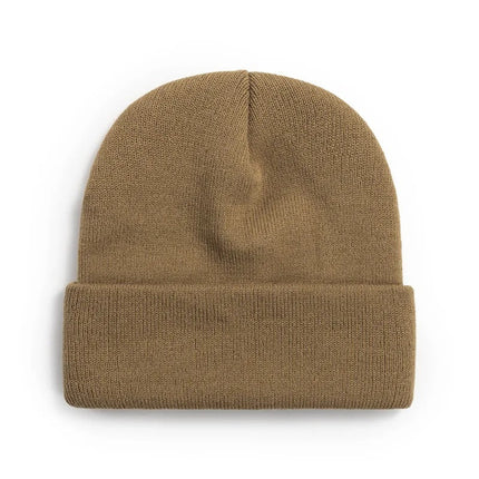 Mini Fashion Beanie | Muts Met Eigen Tekst | Unisex | Personaliseerbaar | Kinderen & Volwassenen | Warm & Zacht | Katoen & Acryl | Vegansk Leren Label | Verschillende Maten