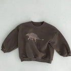 Kinder Dinosaurus Trui | Warme Unisex Sweater | Zacht Katoen Fleece | Vrolijk Dino Print | Comfortabele Bovenkleding | Voor Binnen en Buiten | Geschikt voor School en Spel | Bewegingsvrijheid