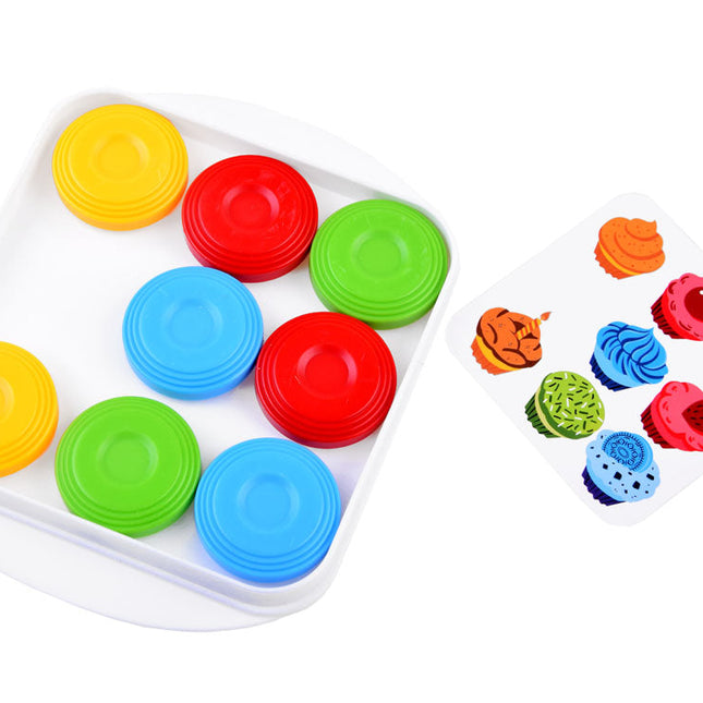 Quick Puzzle | Bordspel Puzzel Uitdaging | Reisspel voor Familie | Verbeter Vaardigheden | Snelle Match Speelplezier | Giftvrije Kunststof | Inclusief Klok en Kaarten | Geschikt voor Kinderen Vanaf 3 Jaar