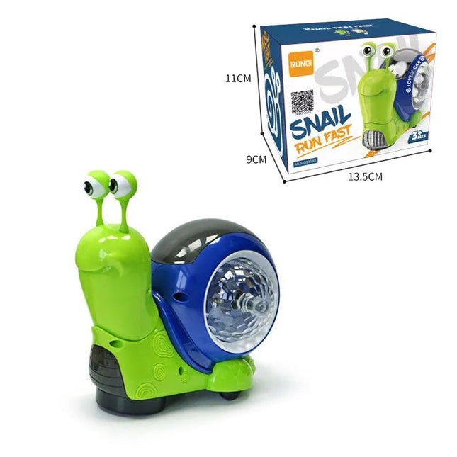 Muzikale Speelslak | Interactief Speelgoed | Lichtgevende Slak en Krab | Educatief Babyspeelgoed 1-6 Jaar