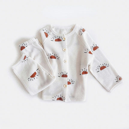 Kinderen Pyjama Set | Zachte Ademend Katoen | Unisex | Allergievriendelijk | Comfortabele Pasvorm | Voor Gevoelige Huid